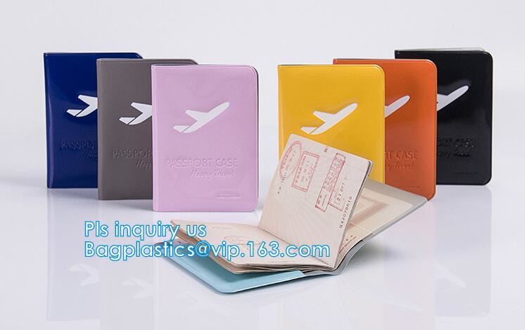 Promotional Customized color PVC travel Passport Cover, Ticket Holder Travel Plastic Pvc Passport Cover, Eco-friendly pv