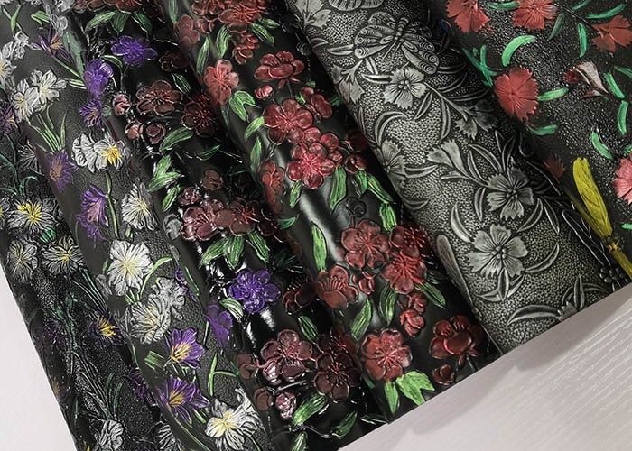 OEM PVC Leather Fabric Smooth Furniture Applied Plain Pattern Finished