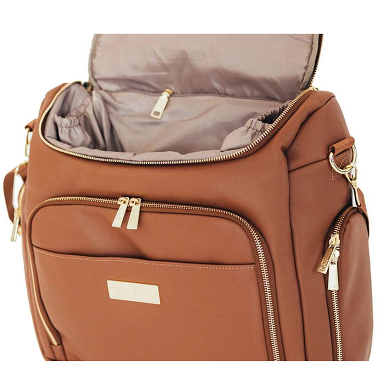 Amazing design fashion leather maternity diaper bag