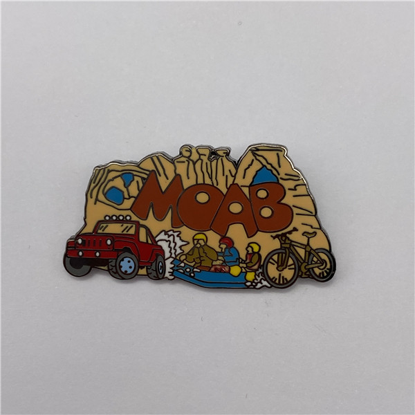 Zinc Alloy 2D 1/2"-5" Soft Enamel Lapel Pins