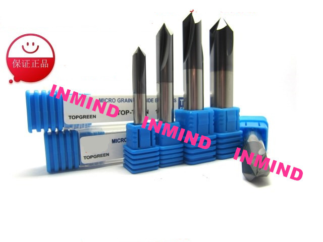 90 Degree Chamfer End Mill With 10mm Diameter 75mm Length AlTiN Coating