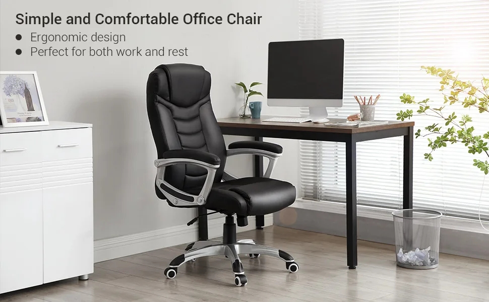 Swivel Ergonomic Leather Executive Chair ODM Ergonomic Executive Office Chair