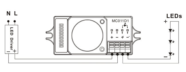 Ceiling Mounted Motion Sensor IP20 DC Motion Sensor Switching 12v Outdoor