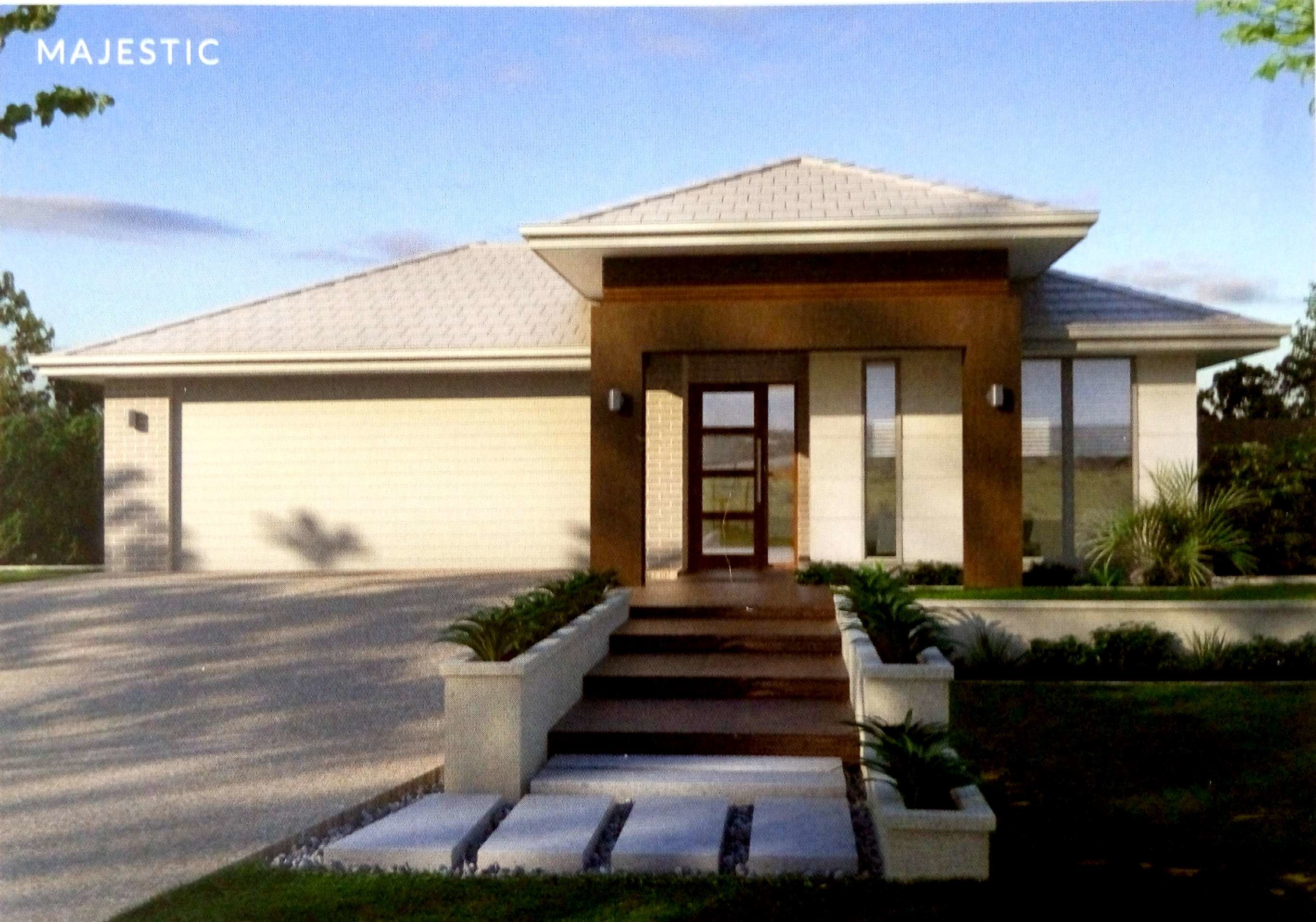 Light Gauge Steel Frame Prefab Homes 100 Years Life Time For Structure One Floor House