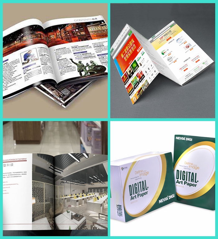 157g 170g Glossy Coated Paper For Business Card 23 x 36inch Good Stiffness