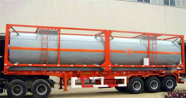 FUDENG Bomb Cart Port Terminal Container Trailer , 45ft terminal chassis trailer
