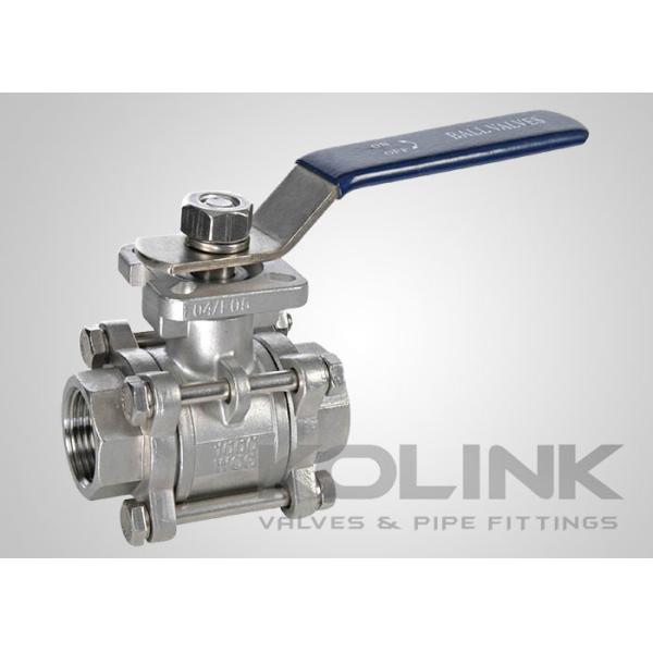Buy cheap 3-Piece Stainless Steel Ball Valve with ISO5211 Mounting Pad product