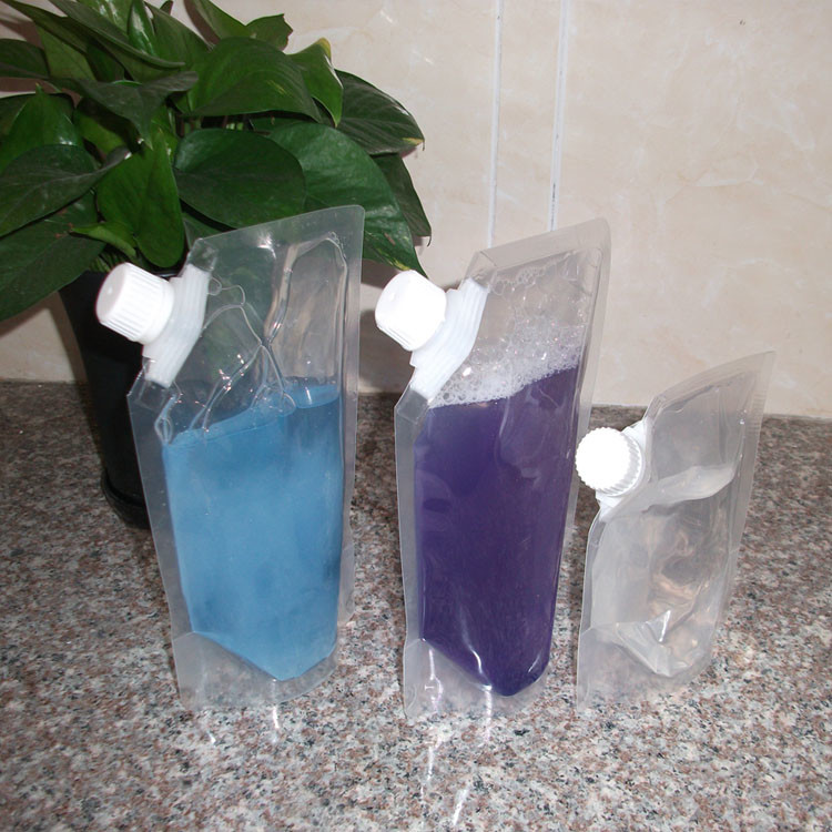 BPA Free 4 OZ/ 8OZ Nonleakage Reusable Transparent Plastic Wine Flask / Liquor Pouch