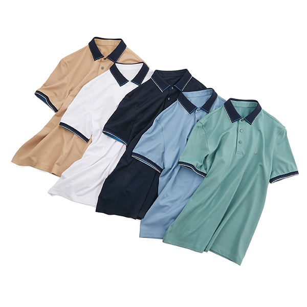 Button Polo Men's Short Sleeve Shirt Cotton Embroidery Logo Wingllar Business Men