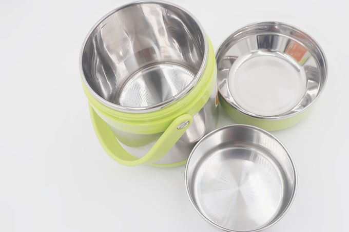 1.5L Hot sale plastic insulated thermos stailess steel easy takeaway food container with big handle