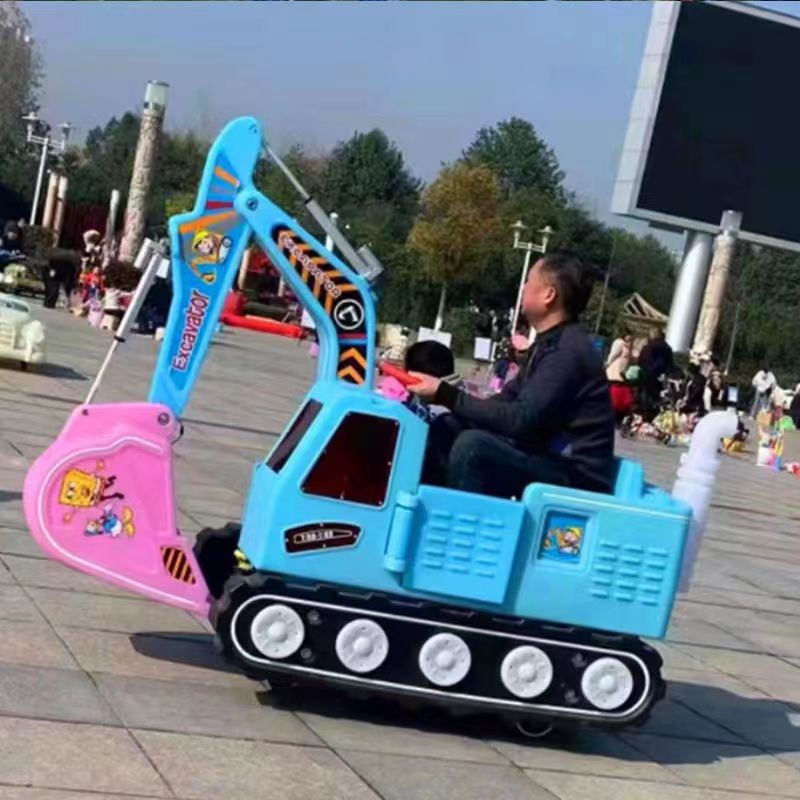 2023 Model Digger Bulldozer Excavator Electric Battery Bumper Cars for Children and Adults