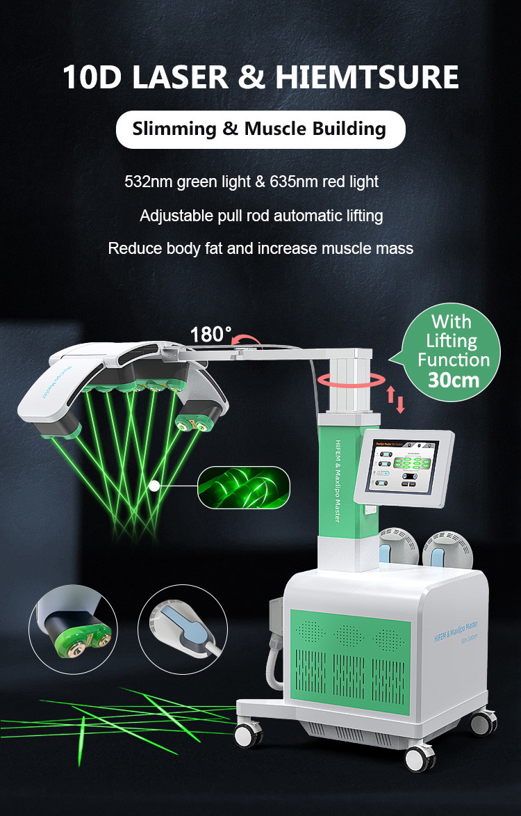800W-3500W Body Sculptor Machine 10D Laser HIEMT Body Sculpt Machine For Tightening / Slimming