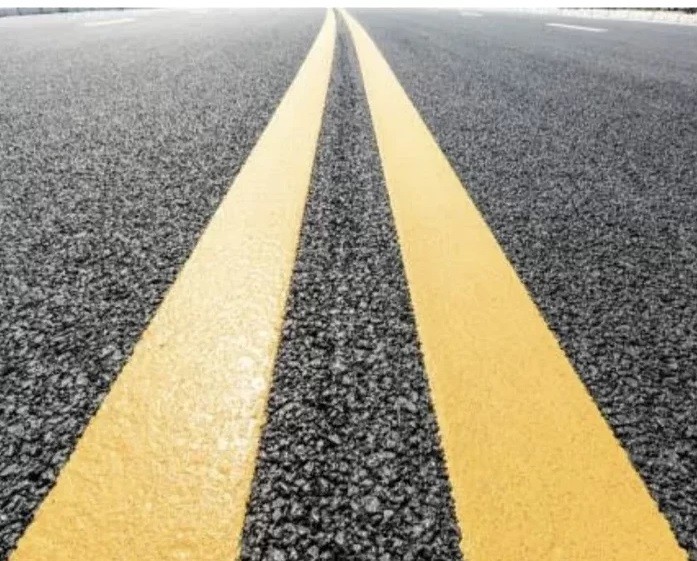 Yellow / White Highway Road Marking Paint Powder Glossy Finish