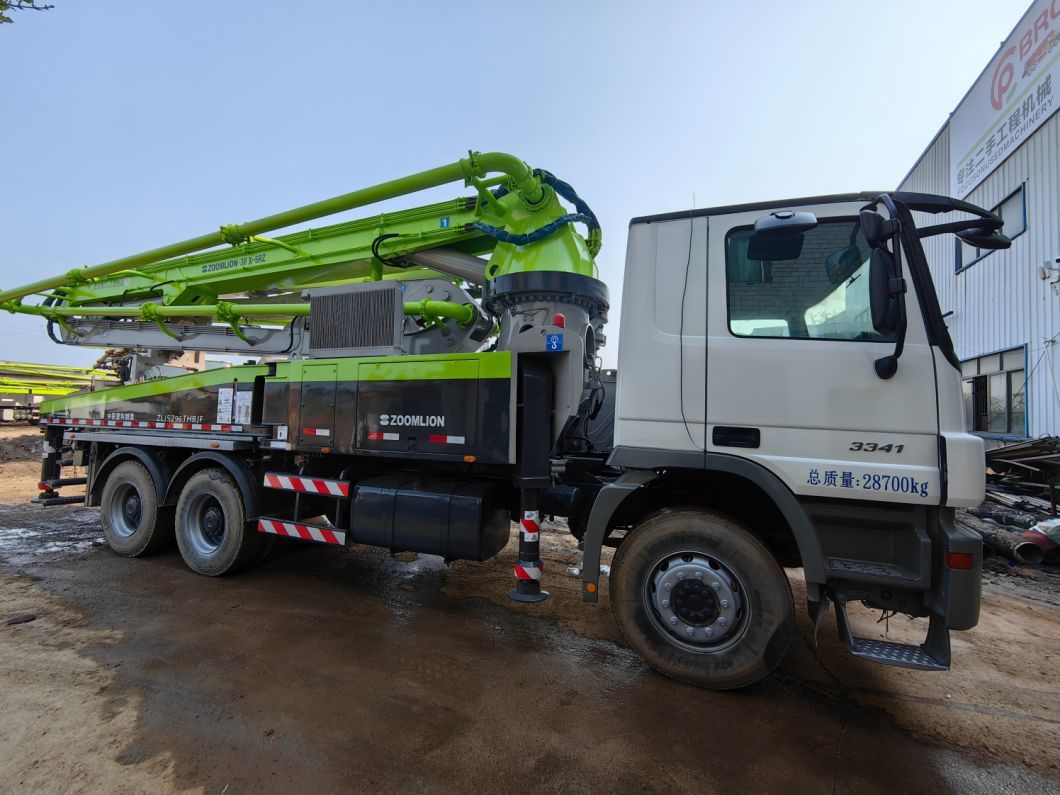 Renovated Condition Zoomlion Stable 38m Concrete Mixer Pump Mobile Pump Mercedes-Benz Chassis Used Heavy Equipments