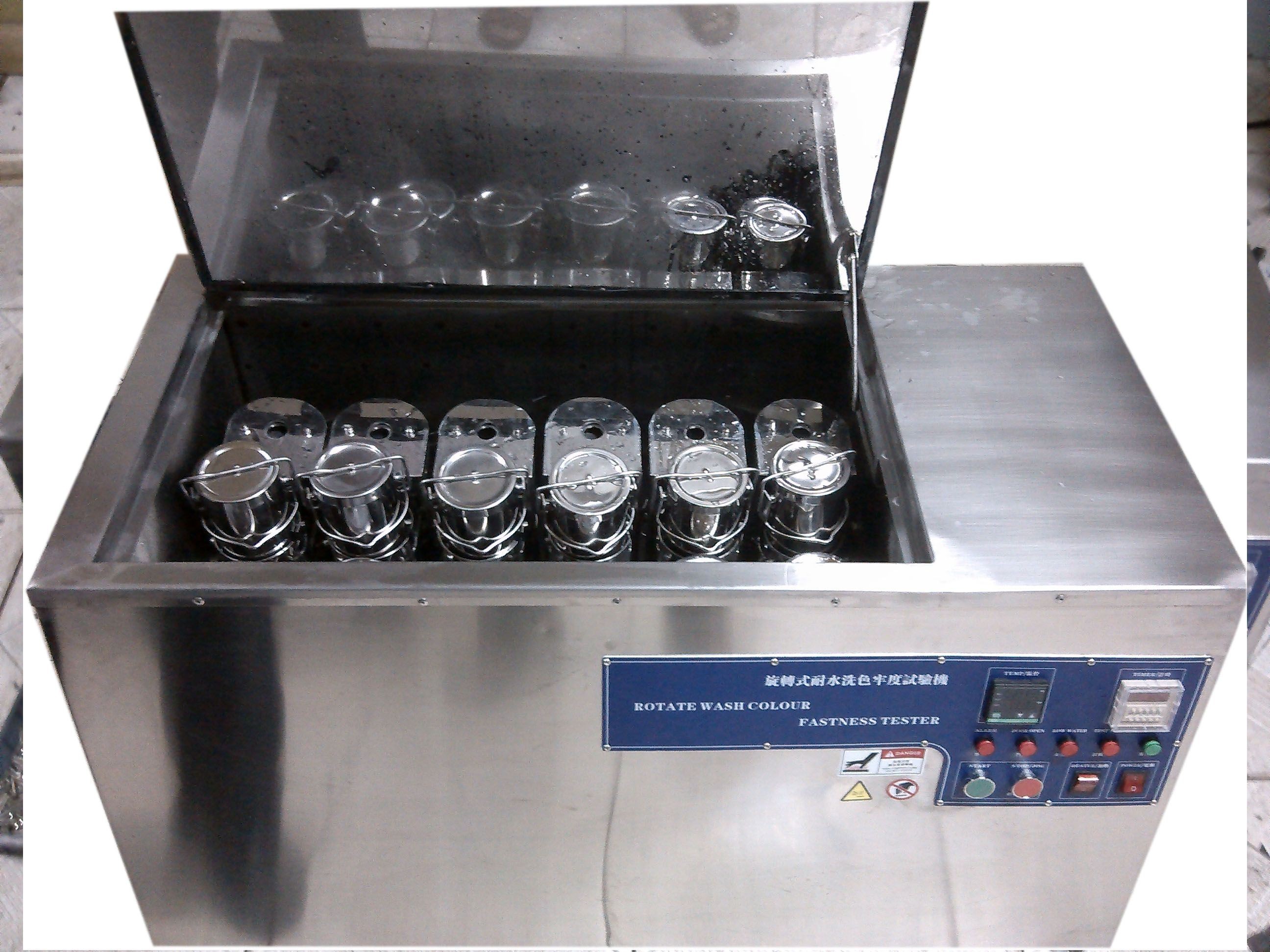 Textile Testing Equipment Color Fastness Of Textile To Washing Machine With 12 Spots