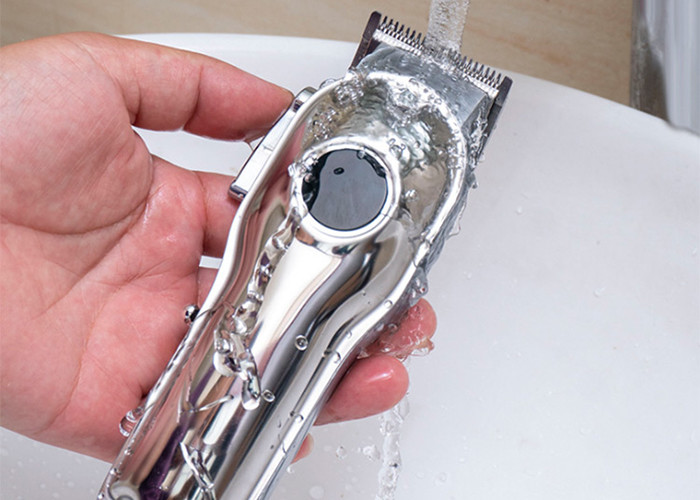 100% Waterproof Cordless Pro Home Barber Kit LED Display for Men