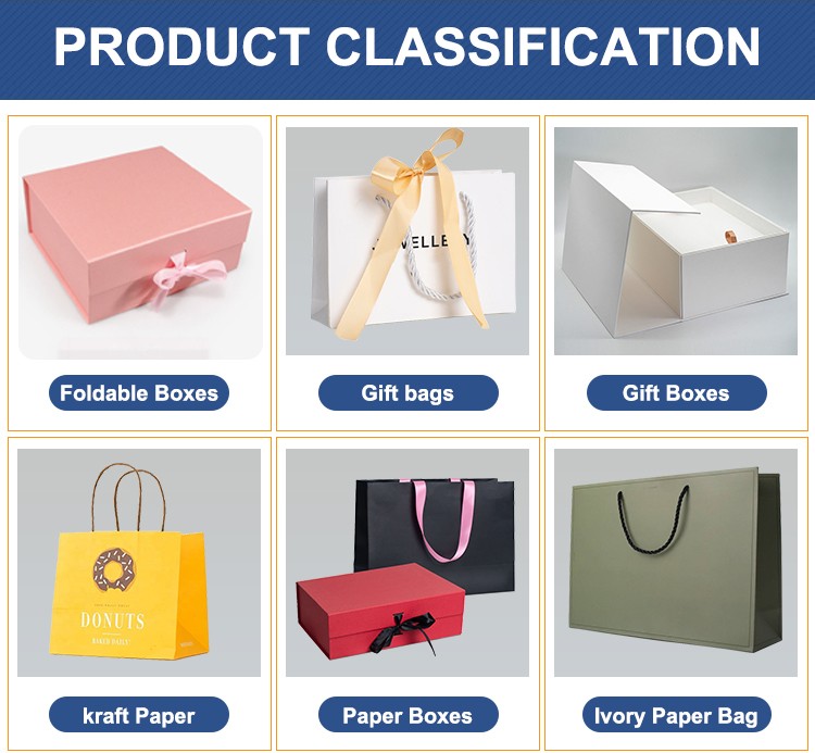 Large White Card Hot Stamping Custom Logo Printing Paper Bag for Clothes and Boutiques