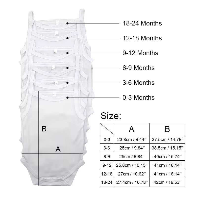 Custom Blank White Sublimation Baby Romper With Straps For Personalized Photos Printing