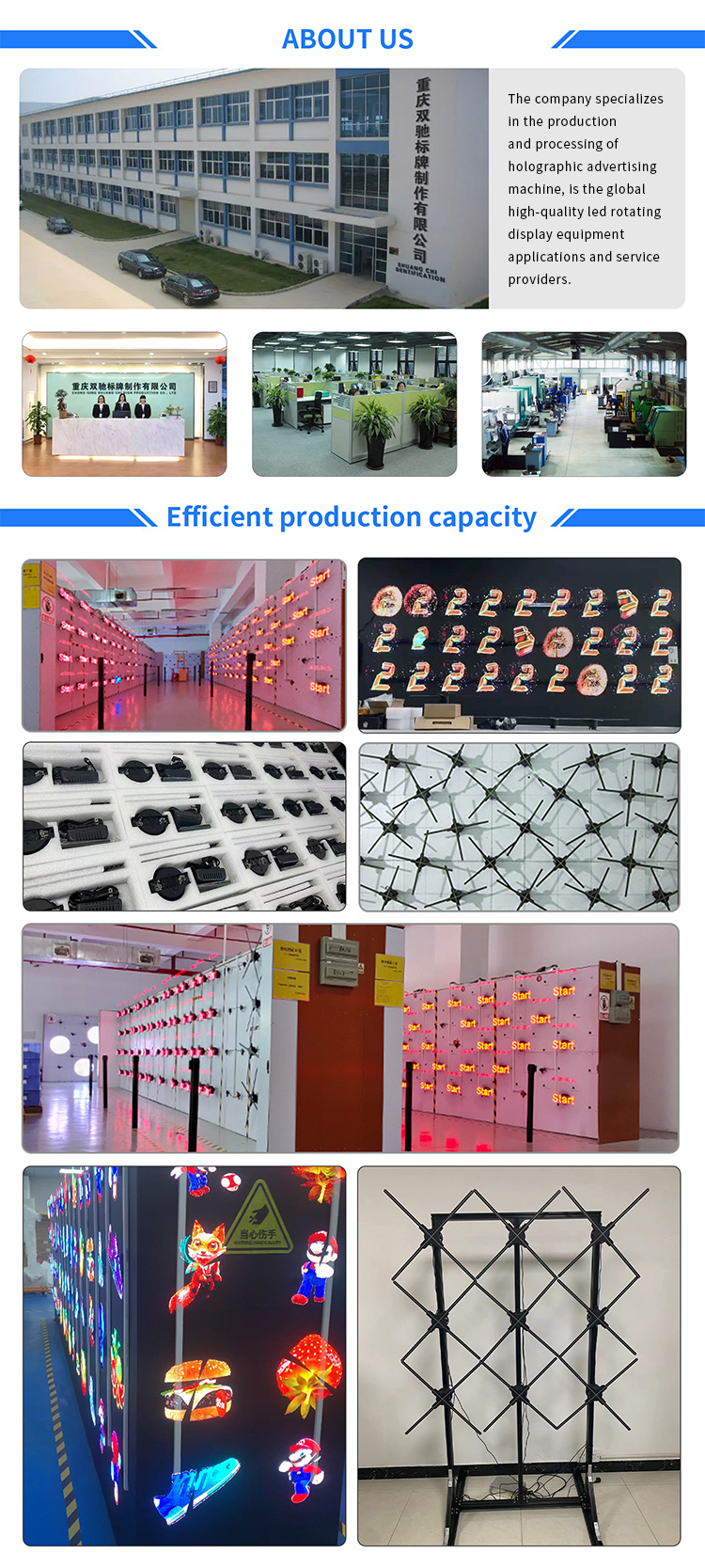 3d Hologram Display 80 Cm Hologram Fan For Indoor Holographic Display