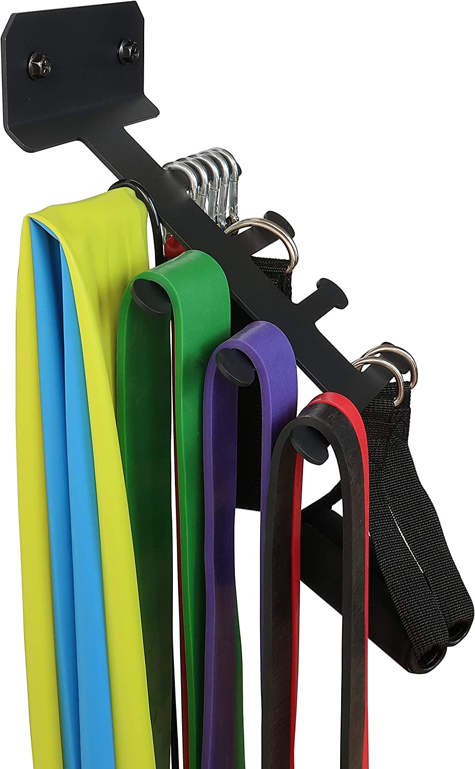 Non-folding Rack Multi-purpose Resistance Band Slot Organizer Storage Hanger Gym Fitness Tool Rack