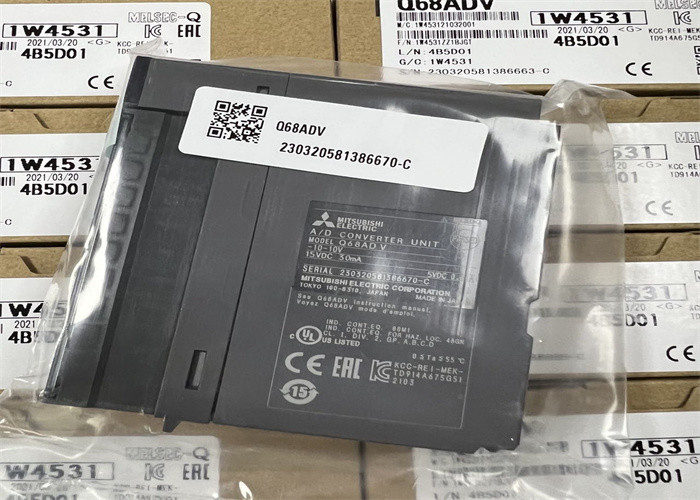 Q68ADV Mitsubishi PLC Power Supply Module 8 K Steps Program Capacity