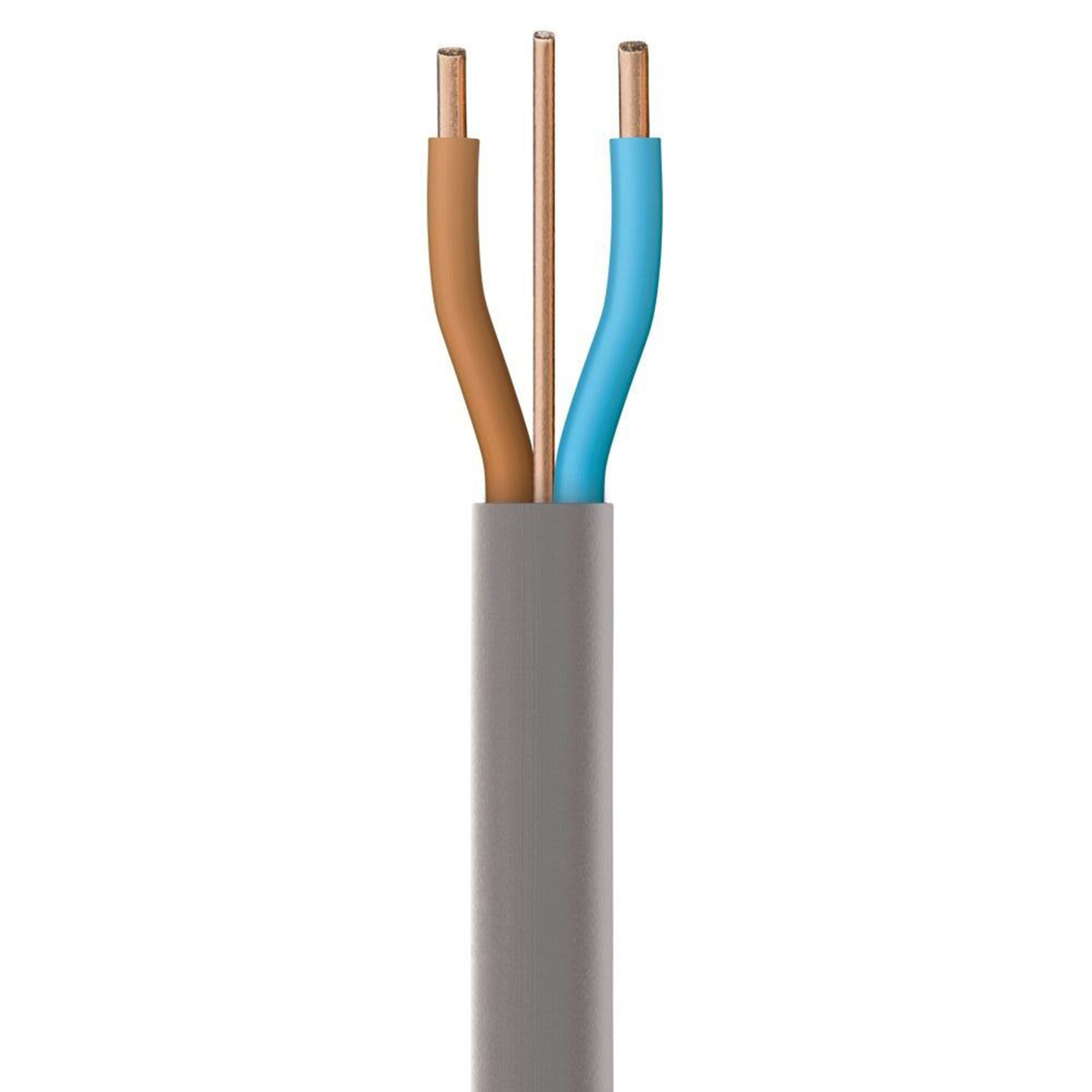 Heatproof Anti Alkali 3 Core Flat Wire , Straight PVC Flat Conductor Cable
