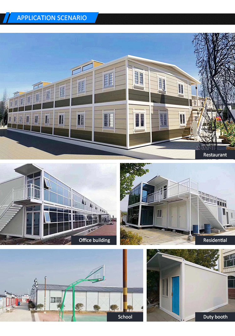 China Philippines portable prefab houses movable customized mini modular 2 3 4 Bedroom flat pack prefab container house