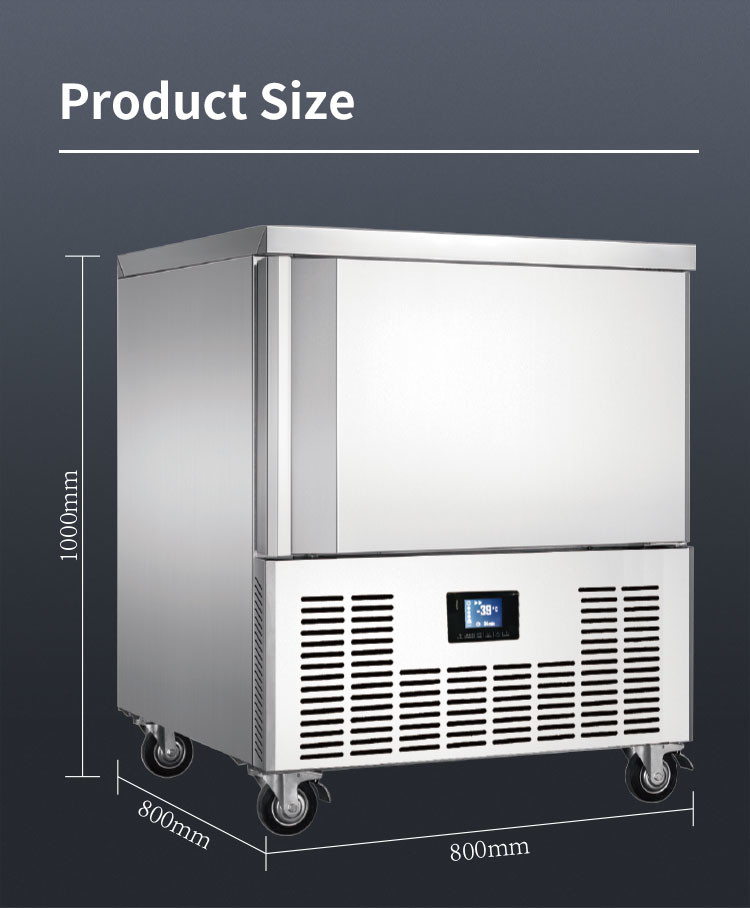 15 Trays Blast Freezer Chiller Fast Freezing , 1500w Commercial Blast Chiller