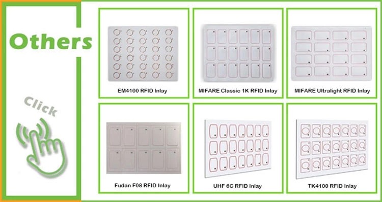 PVC RFID Smart Card Inlay Chip For IC / ID Cards OEM ODM Acceptable