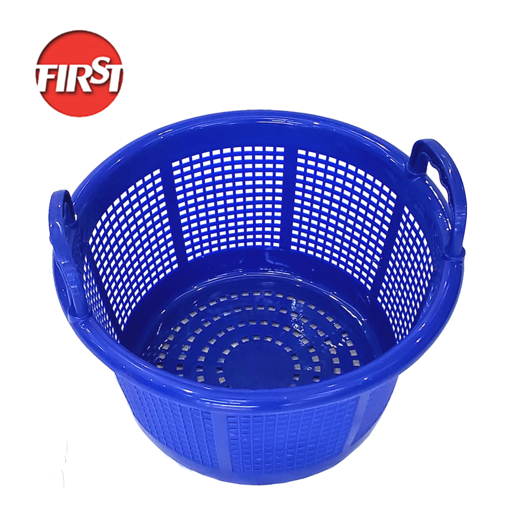 Strong Durable Plastic Mesh Stackable Cloth Basket For Supermarket Grocery Storage