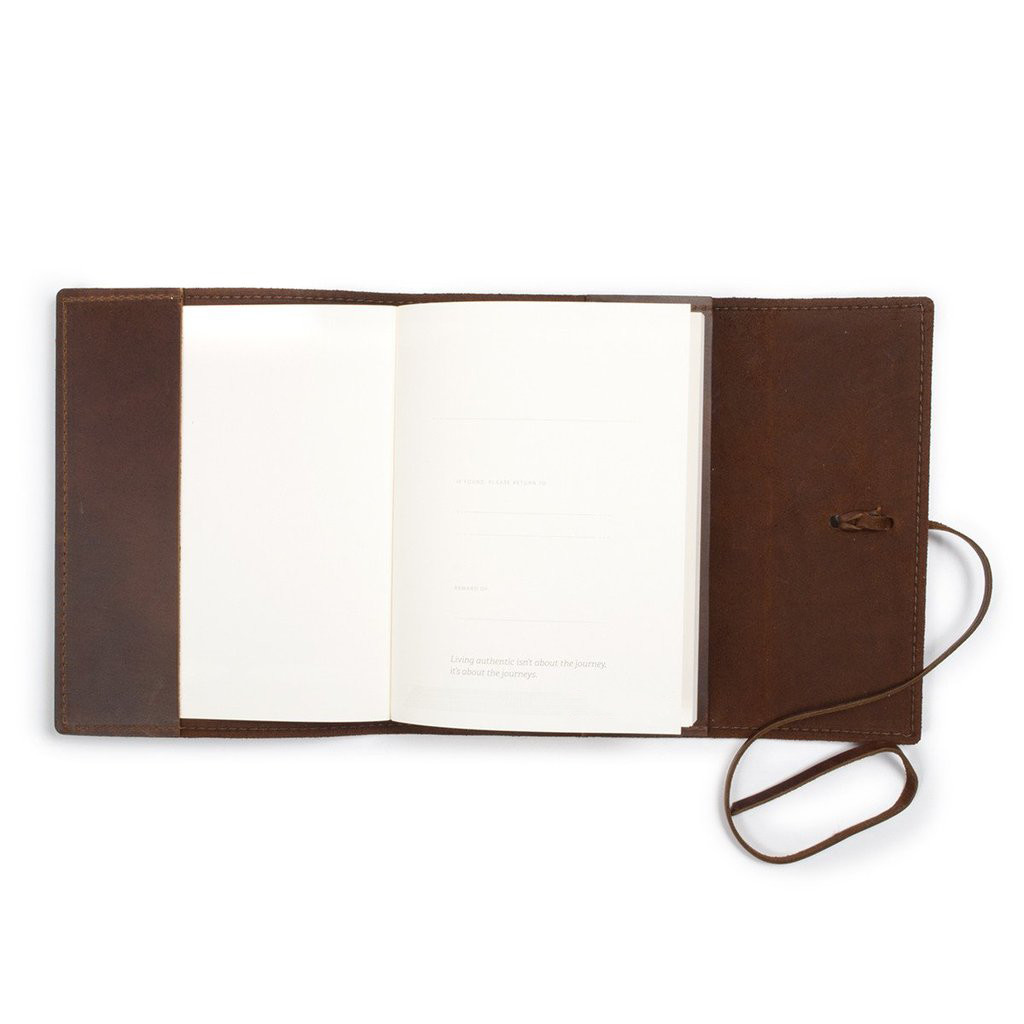 A5 Vintage Leather Bound Journal , Soft Travel Notes Journal For Men Present