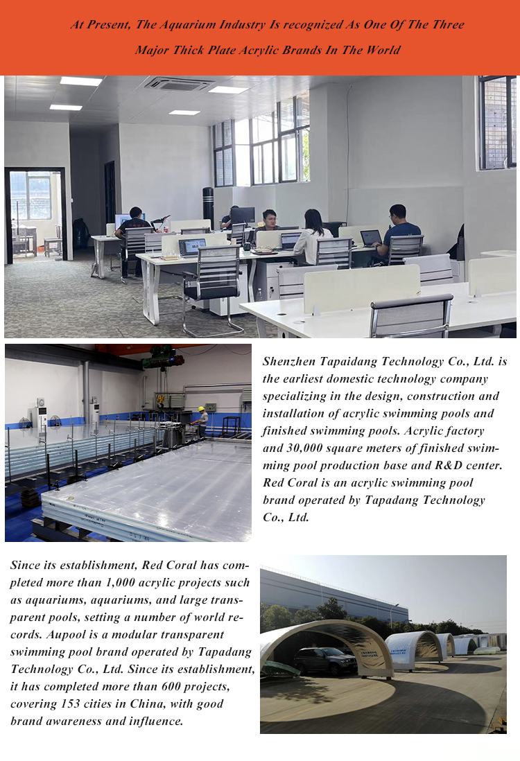 Excellent Weather Resistant Cast Acrylic Sheet for Big Prefabricated Swimming Pool