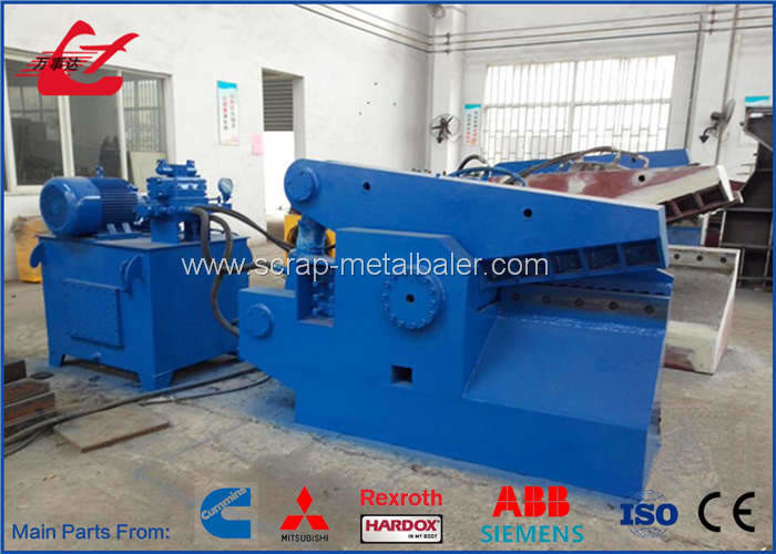 Strong Cutting Force Scrap Metal Cutter Alligator Machinery , 18.5kW Scrap Steel Shearing Machine