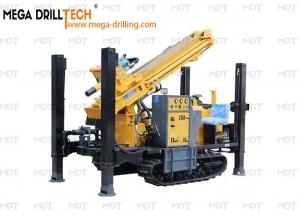 China Double Cylinder Lifting Water Well Drill Rig Crawler Type 200 Meters Deep on sale
