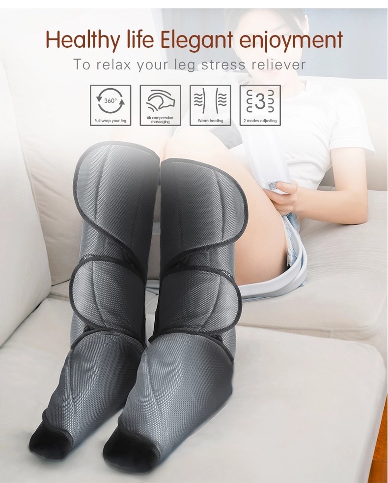 Hot Compress Air Compression Leg Massager Electric Calf Massaging OEM ODM
