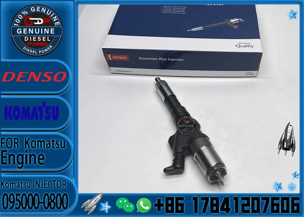 Diesel Fuel Common Rail Injector 095000-1211 6156-11-3300 095000-1210 095000-0800 095000-0801 for Komat-su PC400-7 PC450