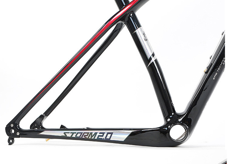 OEM Carbon Frame MTB 27.5 Full Suspension , Carbon Fiber Frameset With 142 Thru Axle