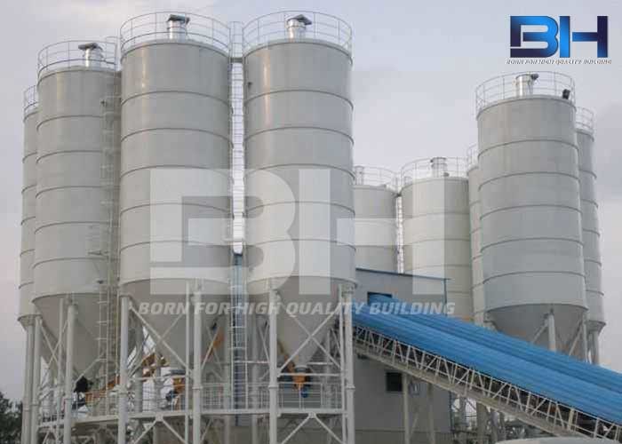 Anti Corrosion Cement Silo , Custom Steel Structure Cement Plant Silo