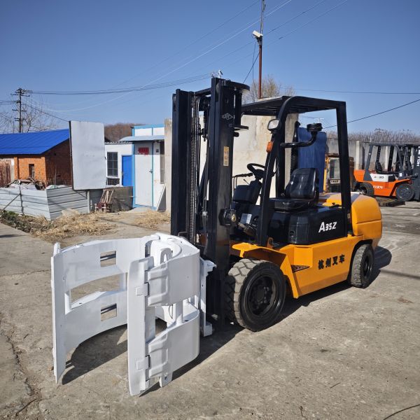 Hangcha A35 3.5 Tons 3 Meters Second Used Diesel Forklifts with Clump Chinese Hangcha Lifting Machine