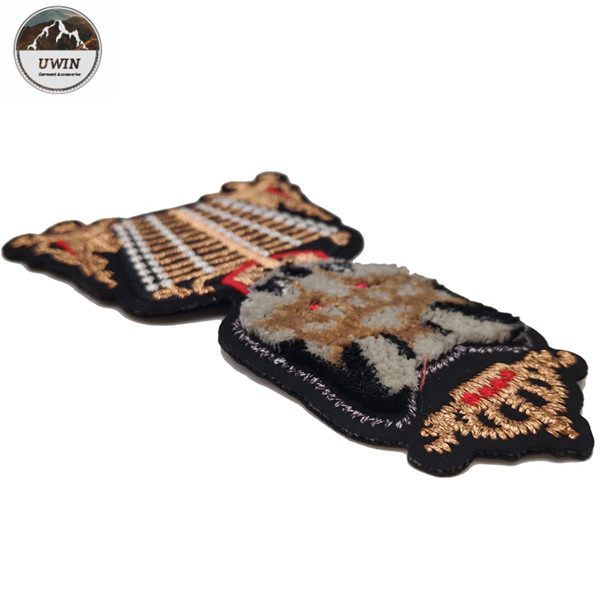 Military Uniform Fox 3D Embroidery Patches One Side Design Any Color Available