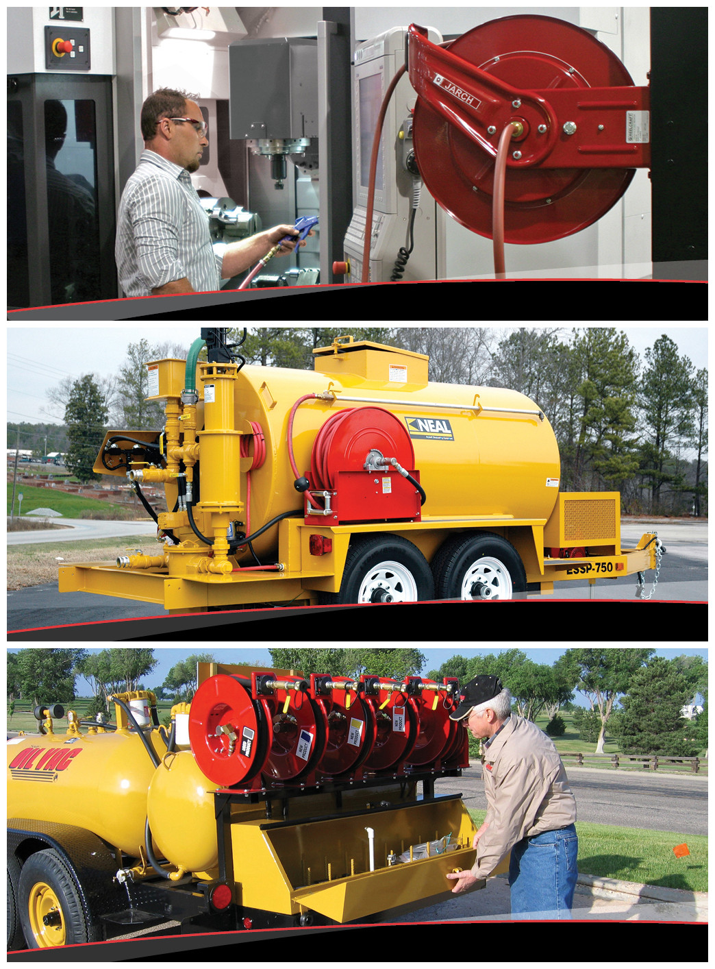 Automatic Retractable Hose Reel Stainless Steel Spring Loaded For clean water