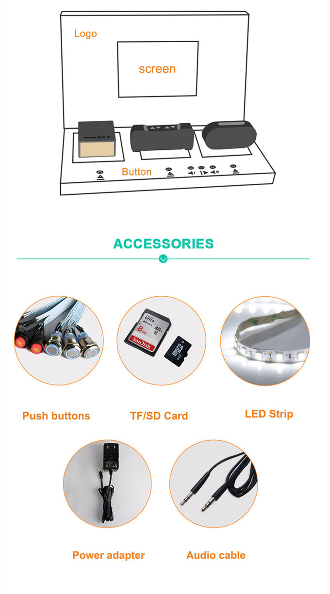 Audition main board for audio device with audio playback in retail store