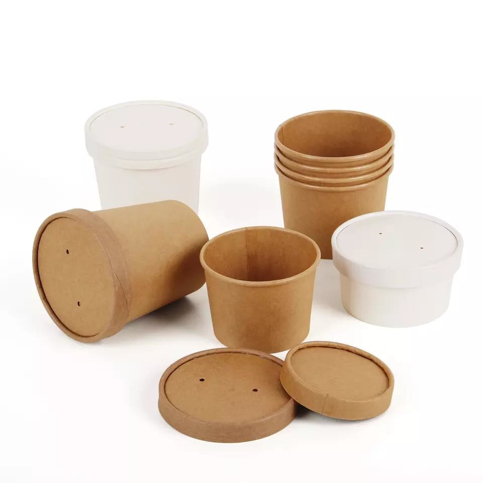 Professional Factory Disposable Yogurt Stackable 16oz Sturdy Disposable Soup Bowls