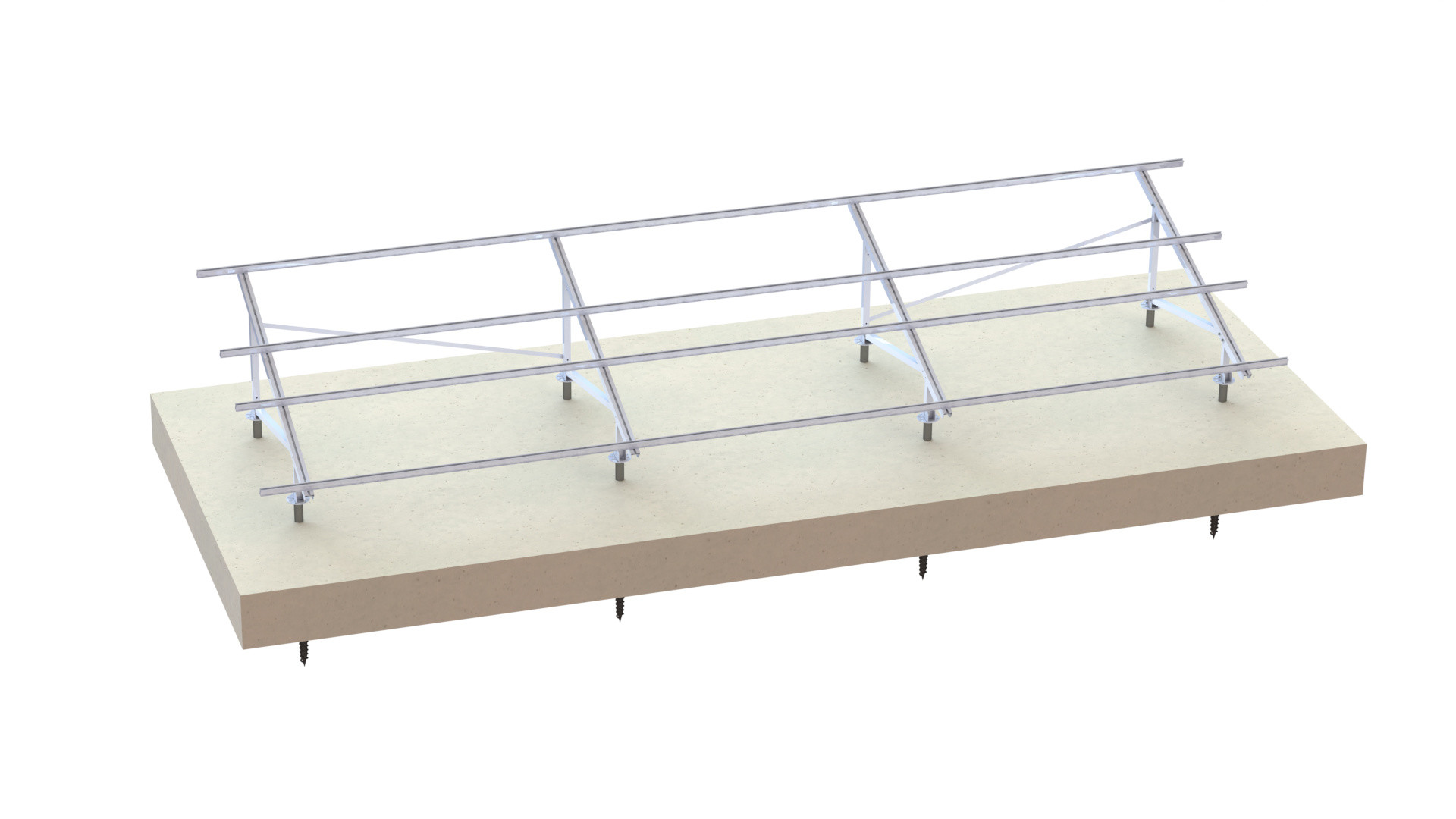 A2-70 Aluminium Solar Mounting Structure 88m/S Ground System
