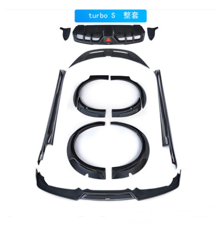 New Product for Porsche Taycan Carbon Fiber Body Kit Taycan Wide Bodyki Front Shovel Side Skirt Spoiler Diffuser