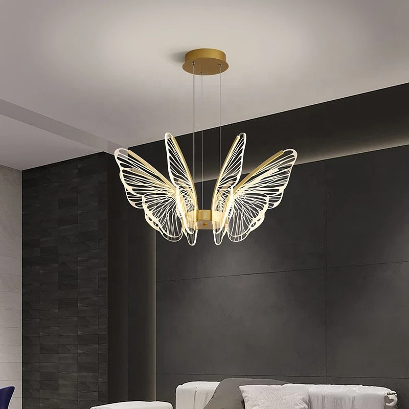 Hanging Lamp Pendant Lighting Led Butterfly seagull Pendant Lamp for Living Room Dinning Room or Restaurant