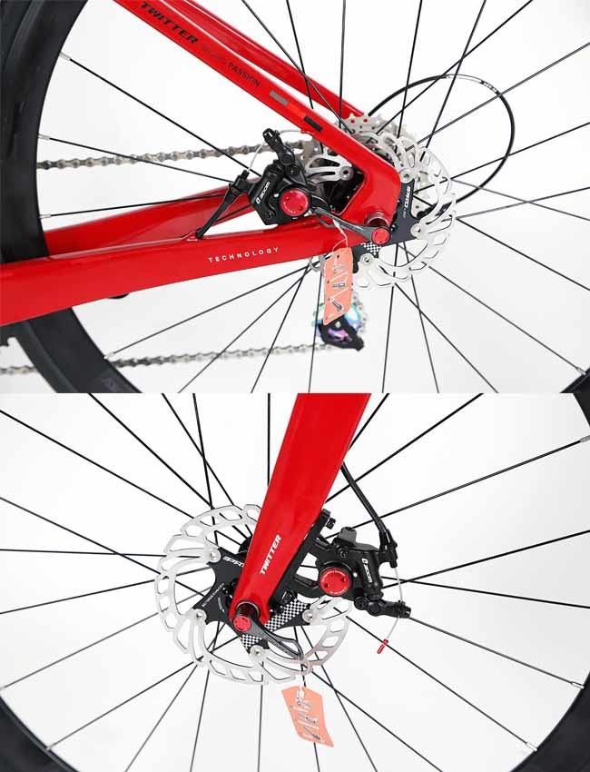 TWITTER factory carbon fiber road bike R10 22 speed disc brake 700c 25c
