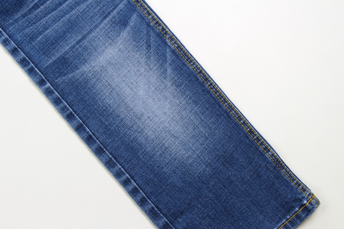 Wholesale 10.5 oz Crosshatch Slub Stretch Denim Fabric For Jeans