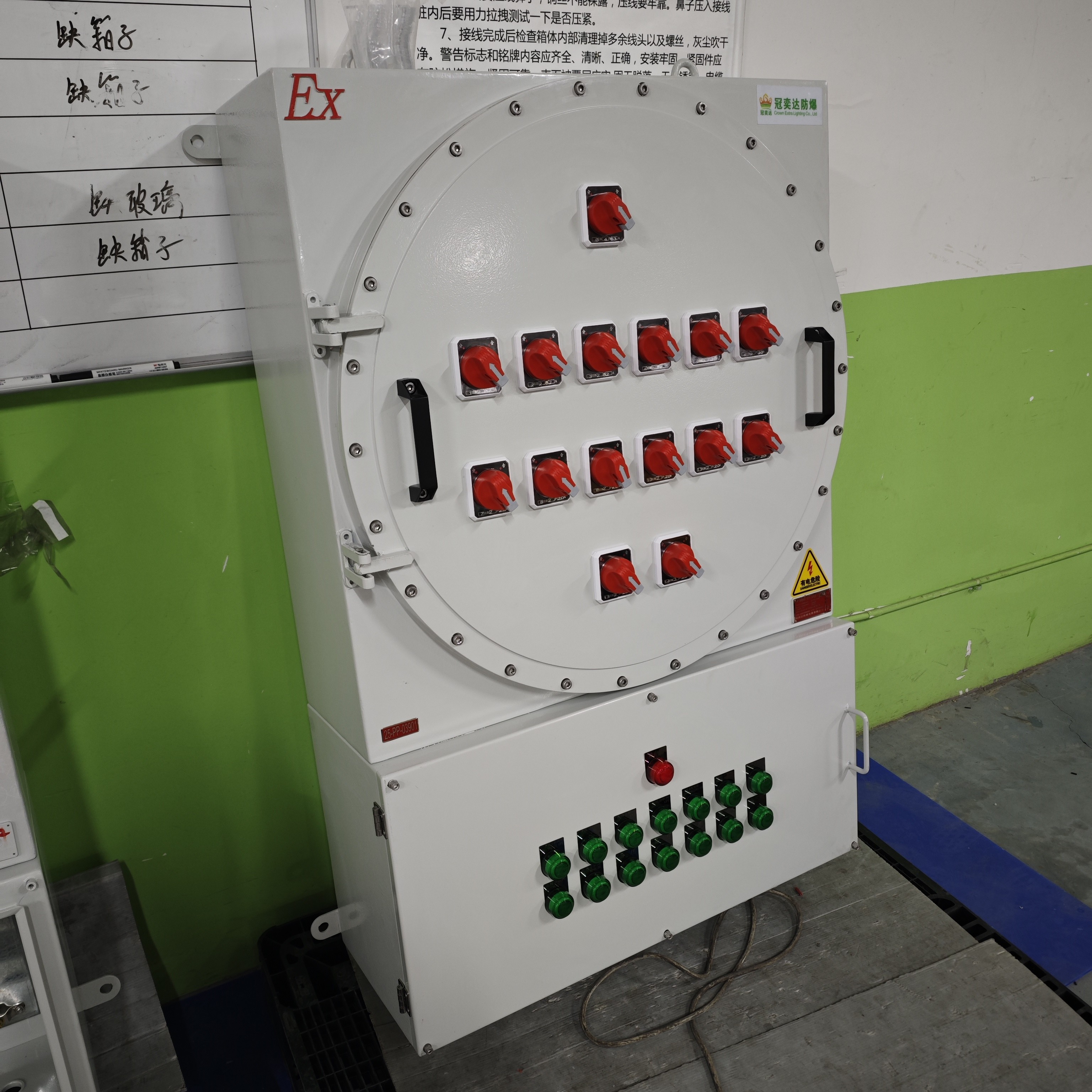 AC110/ 220/ 380/ 460v Exproof Flameproof Cabinet Box Marine Grade Aluminum WF2 IP66 For Marine Gas Oil Chemiacal Area Zone1 Zone21
