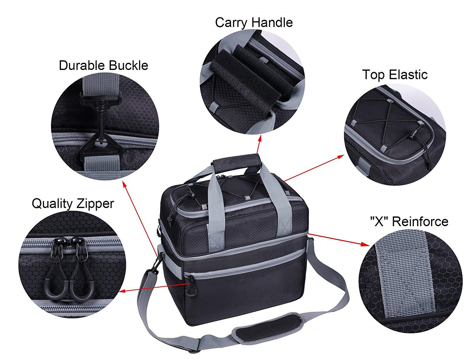 Fashionable Insulated Beach Tote Cooler Bag / Insulated Bottle Cool Bag For Vacation